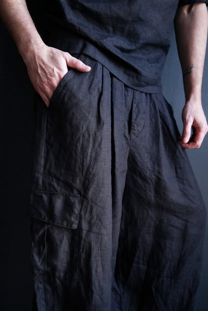 Harem linen pants for men, Lounge pants, Linen trousers, Mans organic pants, Natural flax trousers, Spring Summer trousers
