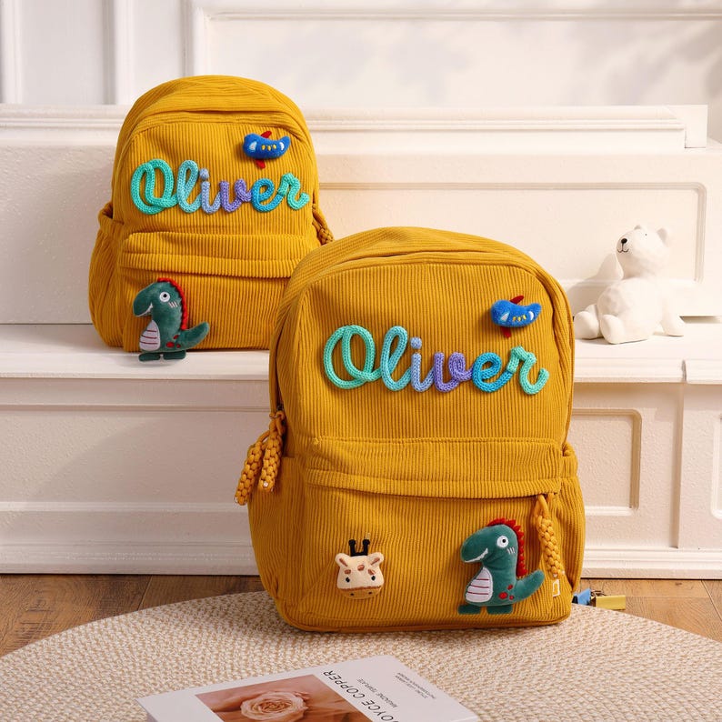 Custom Toddler Backpack, Personalized Backpacks With Name Gift, Children's School Bag for Girls Boys Kids Preschool