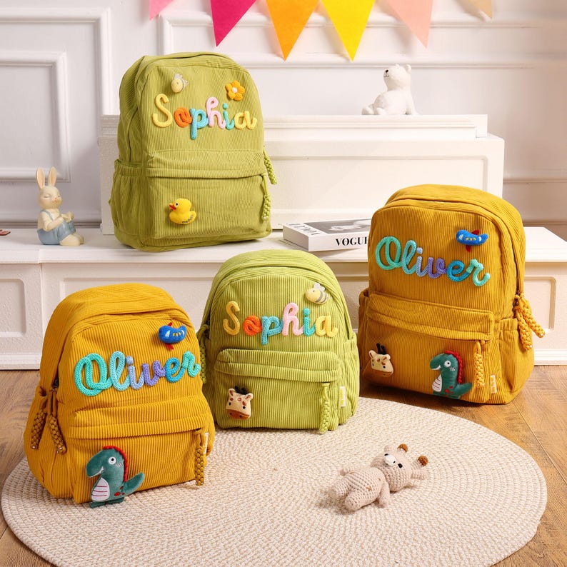 Custom Toddler Backpack, Personalized Backpacks With Name Gift, Children's School Bag for Girls Boys Kids Preschool