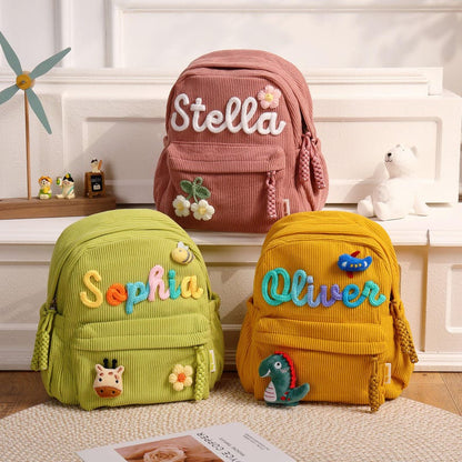 Custom Toddler Backpack, Personalized Backpacks With Name Gift, Children's School Bag for Girls Boys Kids Preschool