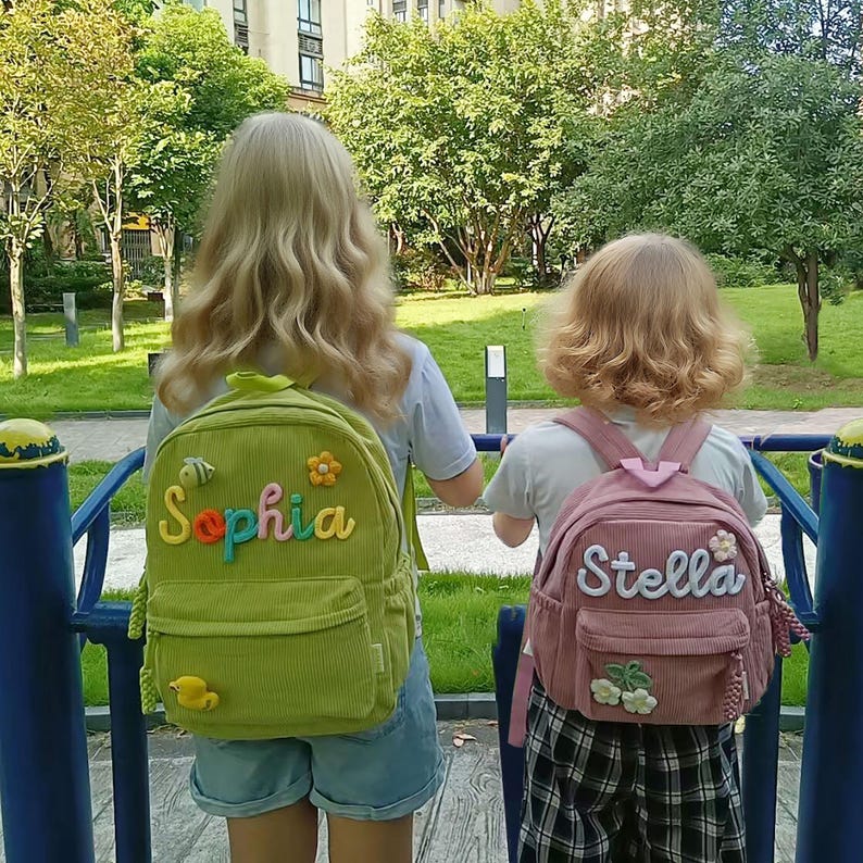 Custom Toddler Backpack, Personalized Backpacks With Name Gift, Children's School Bag for Girls Boys Kids Preschool