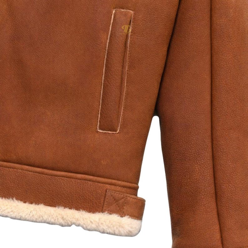 Brown Faux Fur Leather Jacket – Winter Biker Style