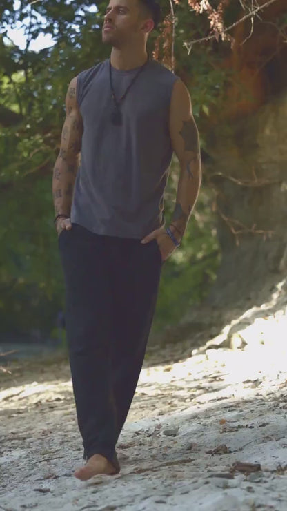 Mens Sweatpants • Hemp Pants • Hemp and Organic Cotton Fleece Sweatpants • Regular Hemp Sweatpants Asatre Hemp Clothing